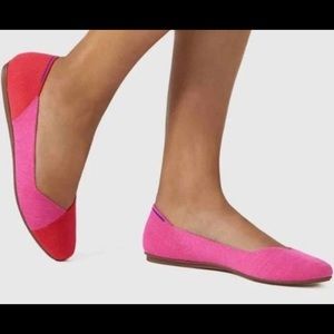 Rothy’s Marta Ferri Merino toe flats size 6